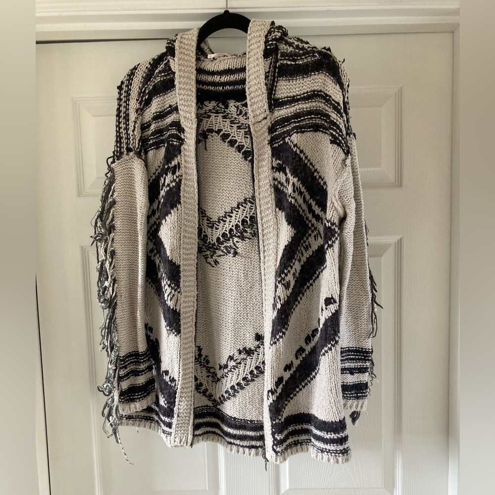 Free people sweater hooded cardigan